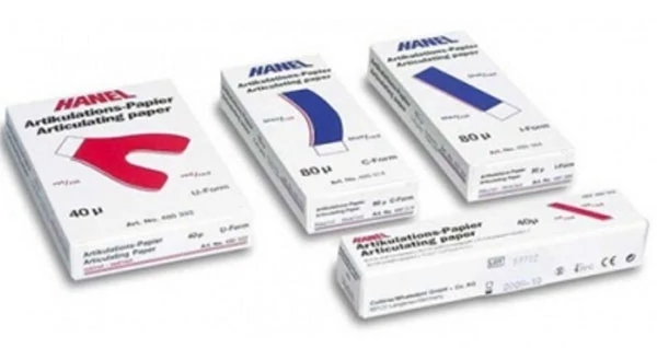 Artikulaciós papir 40µ piros U Form 72 lap Hanel