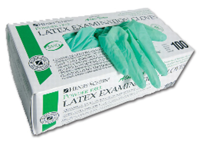 Kesztyű Aloe Latex púderm. XS 100db HS