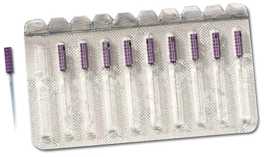 Idegtű 10 lila 21mm steril XXXXF VDW