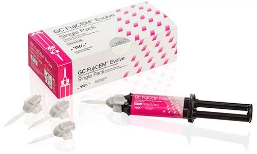 GC FujiCEM Evolve Single Pack 1x9,2g fecskendő + 15xGC Push && Click Tip Regular
