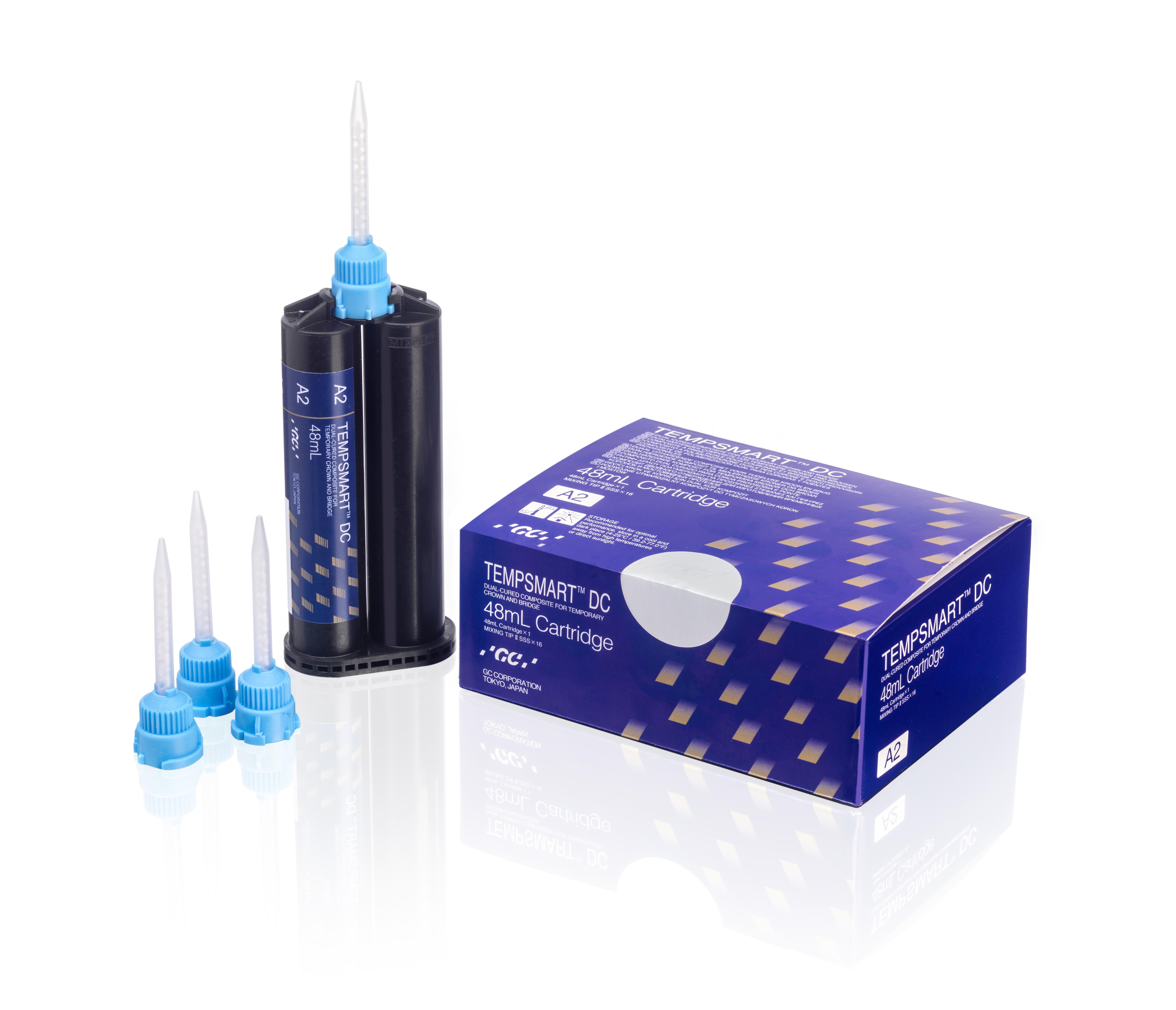 GC TEMPSMART DC 48mL cartridge A2 + 16 mixing tips type II