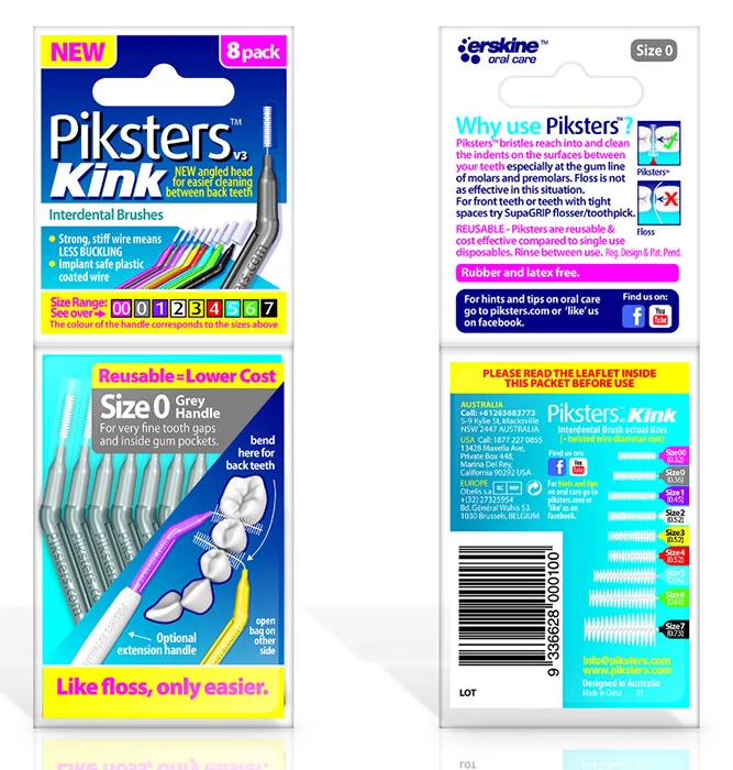 Piksters Kink no.0 silver (0,36/0,70mm) 8db zz