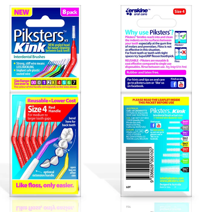 Piksters Kink no.4 red (0,50/1,00mm) 8db zz