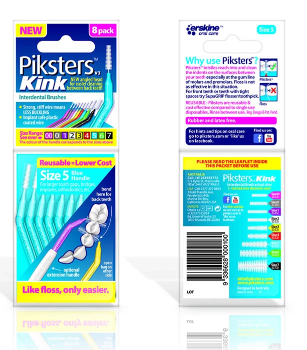 Piksters Kink no.5 blue (0,55/1,10mm) 8db zz