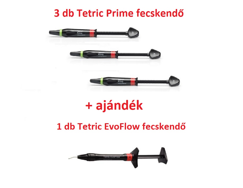 AKCIÓ - Tetric Prime Refill 3x3g & ajándék: Tetric EvoFlow Refill 1x2g
